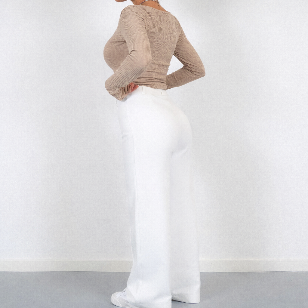High-Waist Pantalon Met Rechte Pijpen