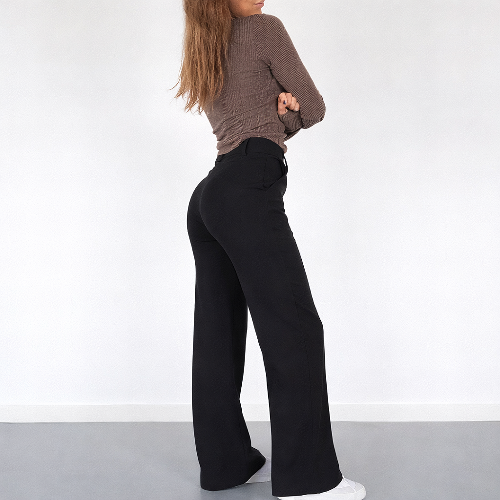 High-Waist Pantalon Met Rechte Pijpen