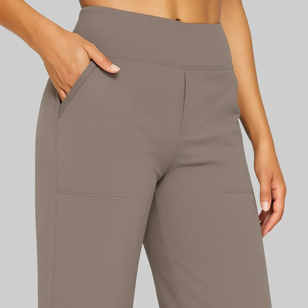 Comfort Fit Broek Dames- Zachte, Ademend met Stretch