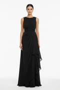 Elegante zwarte jurk studio shot